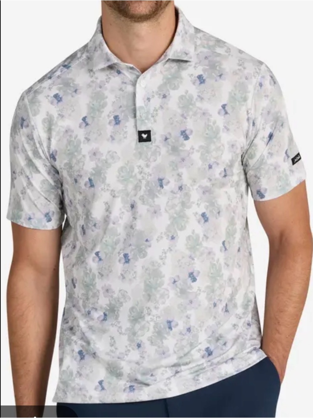 Bad Birdie Core The OC Floral Performance Golf Polo Men’s Size XL